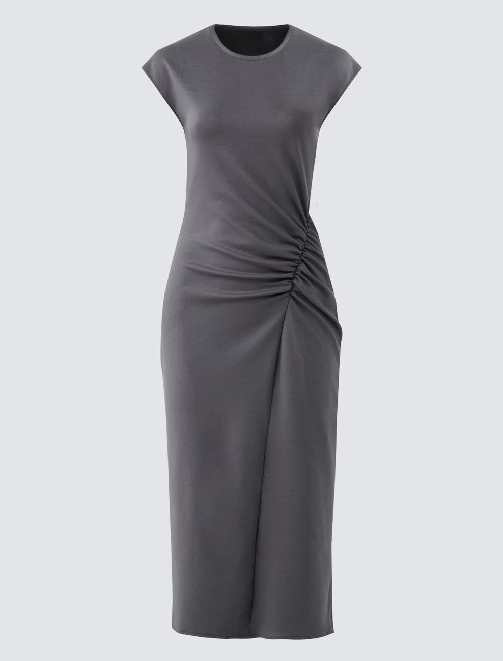 Crew Neck Short-Sleeve Dress - 5SW065307