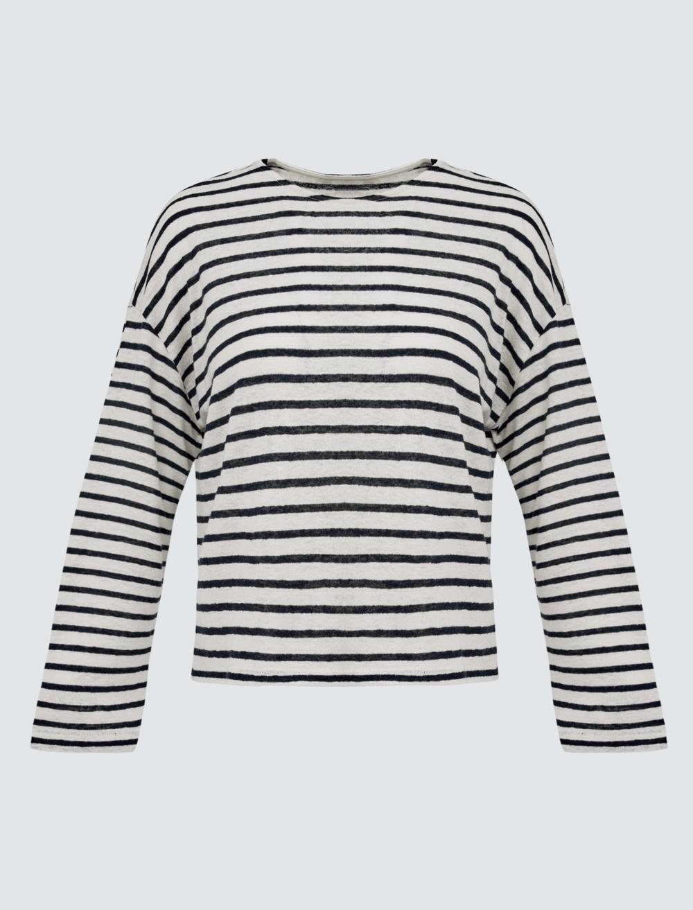 Crew Neck Long-Sleeve T-shirt - 5SW033247