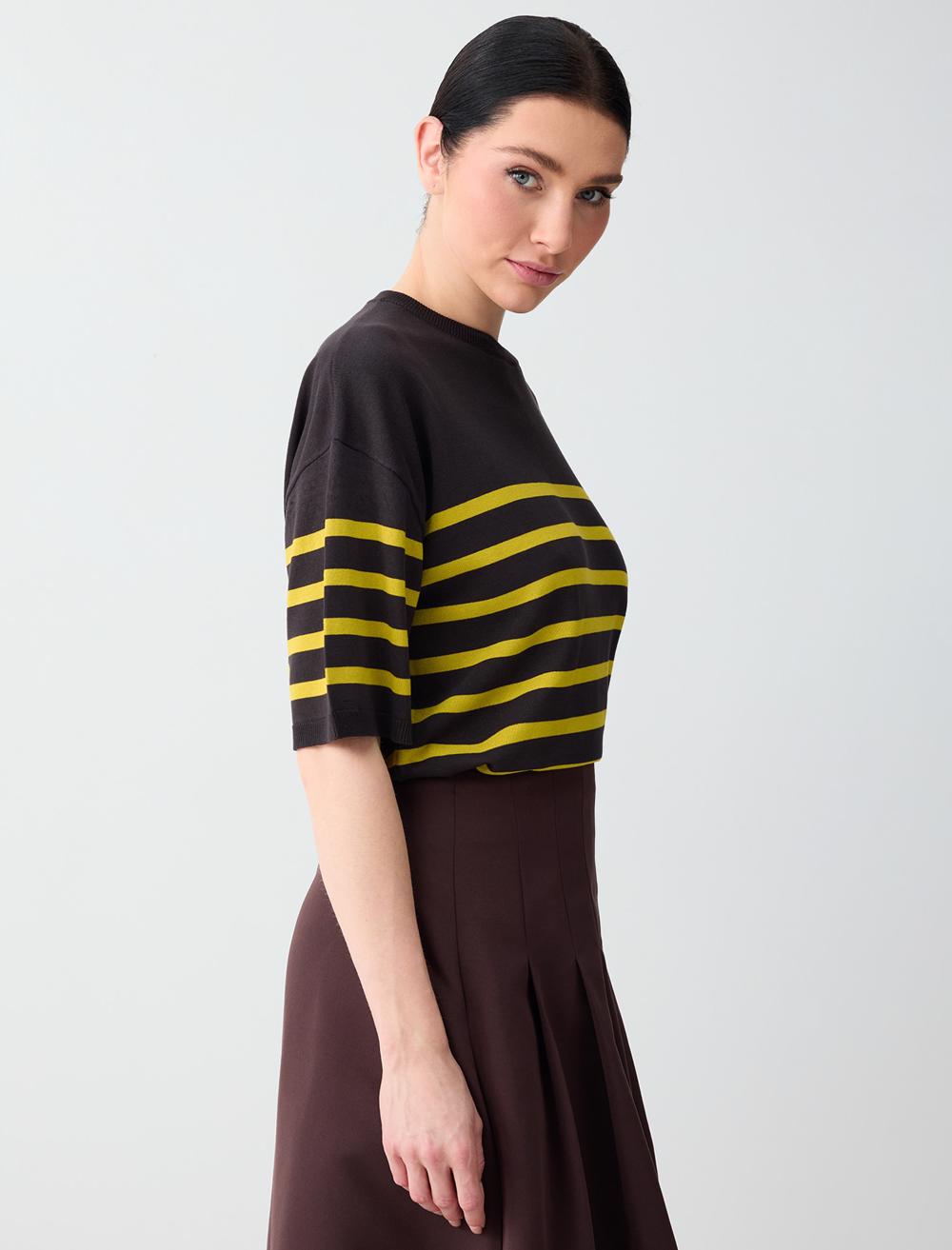 Ss Patterned Striped - Aci Kahve