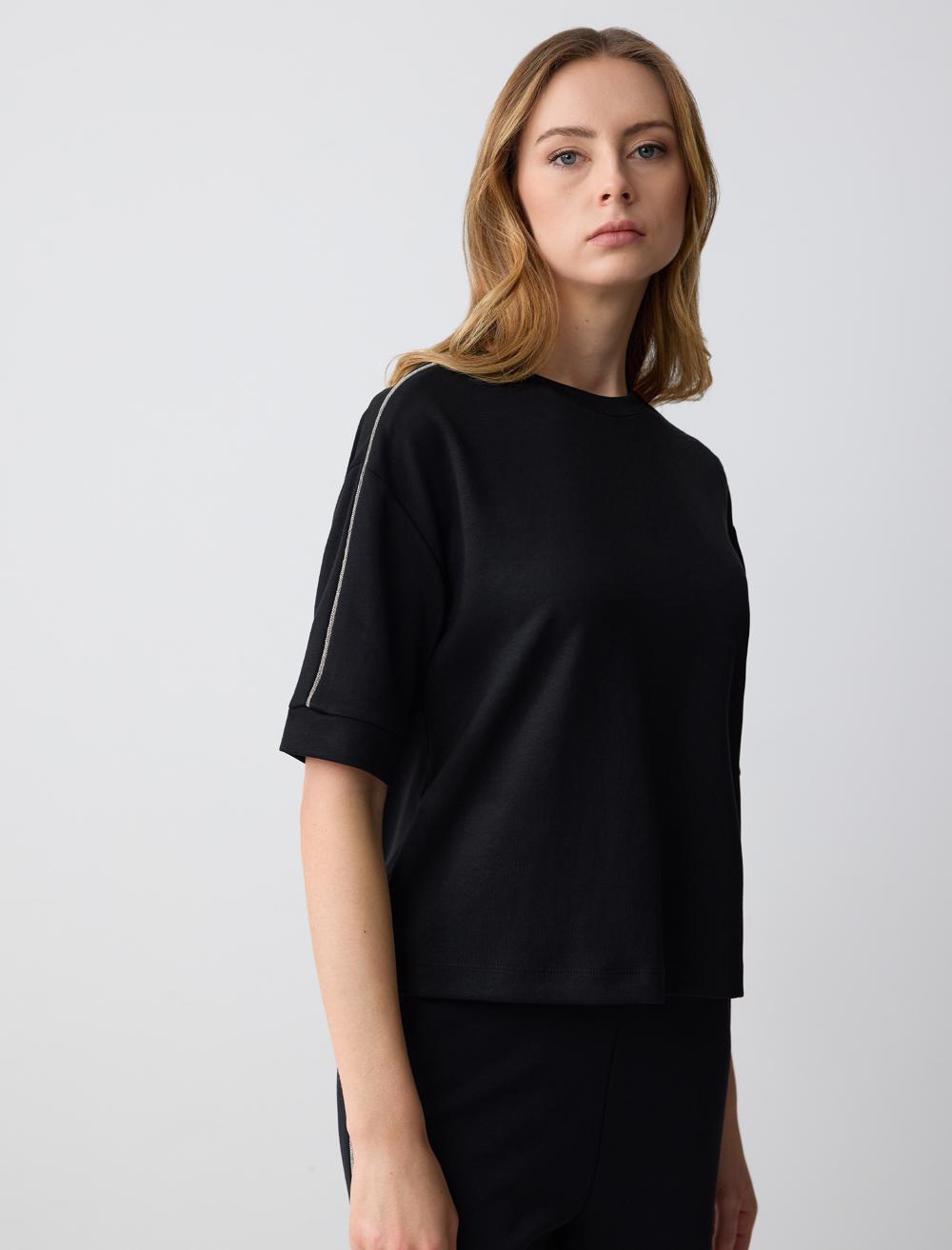 Crew Neck Short-Sleeve Sweatshirt - 5SW362200