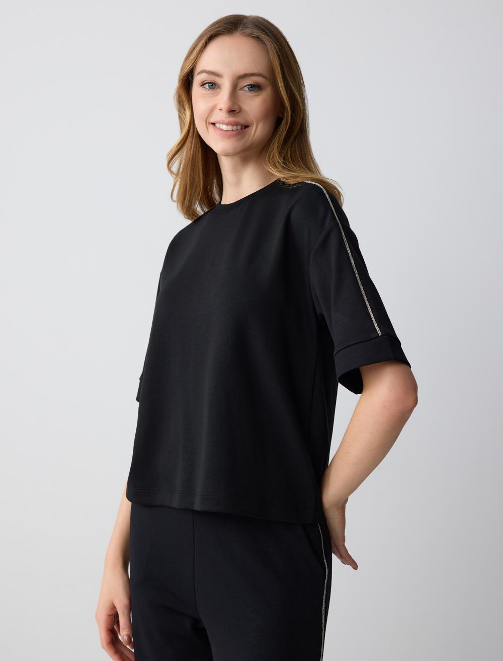 Crew Neck Short-Sleeve Sweatshirt - 5SW362200