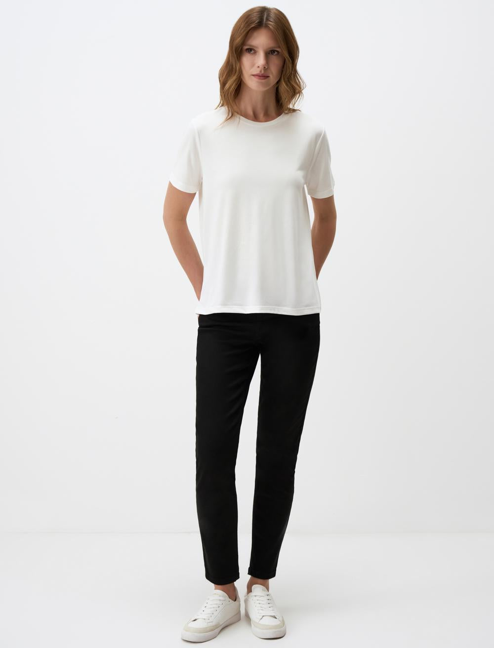 Crew Neck Short Sleeve Basic T-Shirt