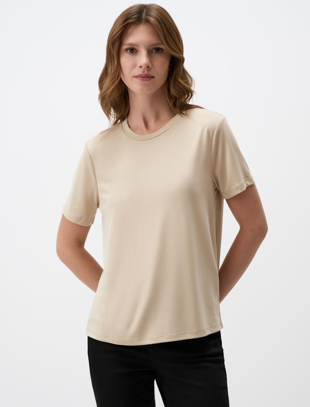 Crew Neck Short Sleeve Basic T-Shirt