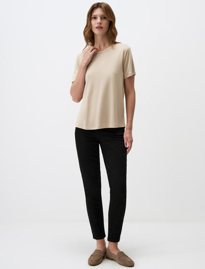 Crew Neck Short Sleeve Basic T-Shirt