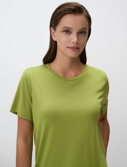 Crew Neck Short Sleeve Basic T-Shirt