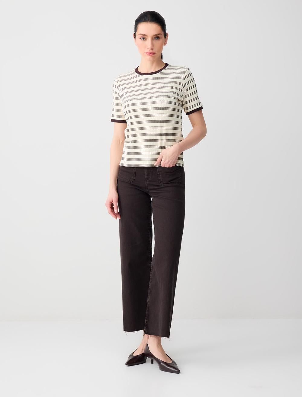 Ss Patterned Striped - Cream Color