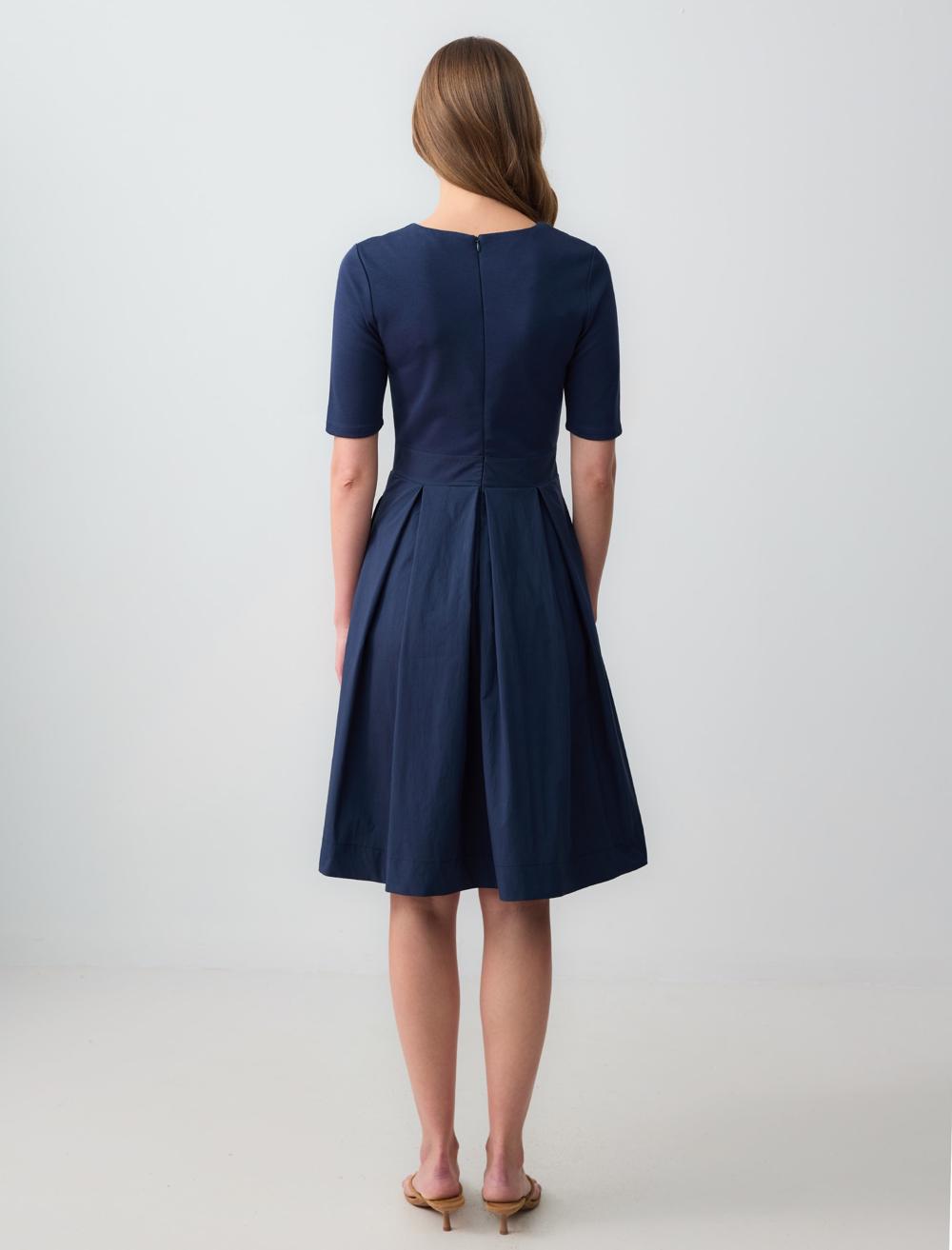 Crew Neck Short-Sleeve Dress - 5SW063184