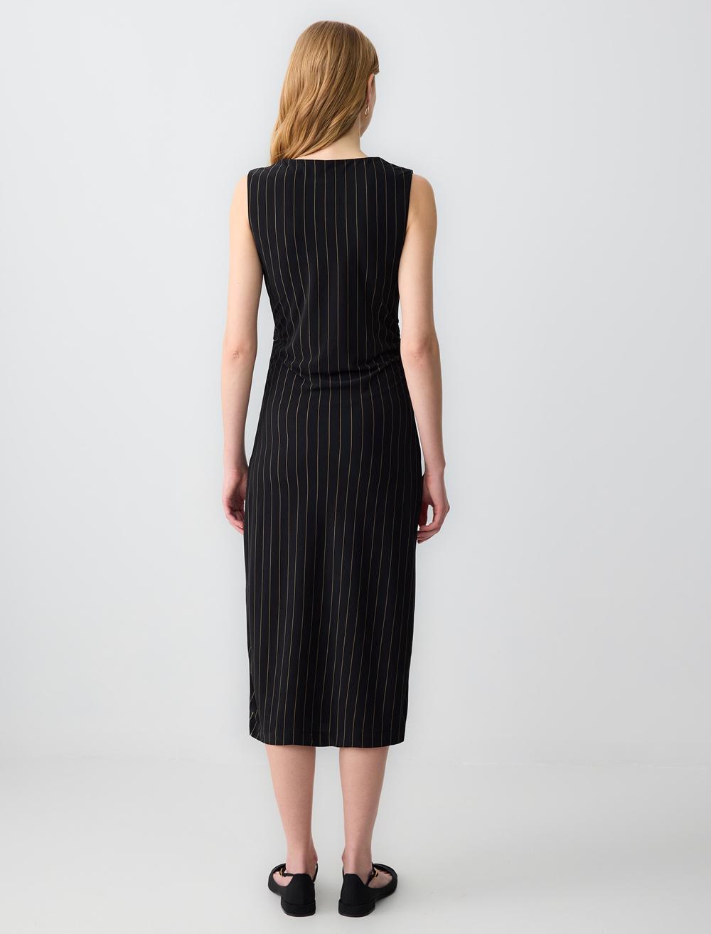 Crew Neck Sleeveless-Sleeve Dress - 5SW063660