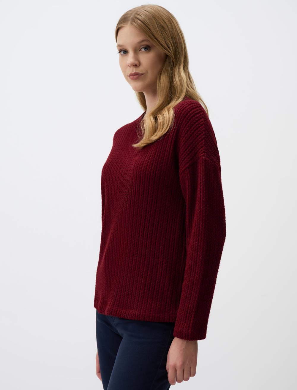 Crew Neck Long-Sleeve Sweatshirt - 4WW361240