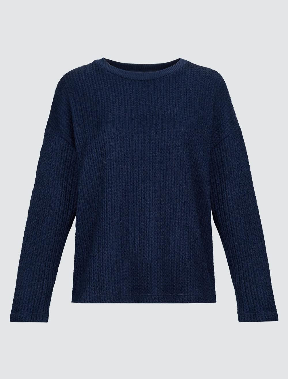 Crew Neck Long-Sleeve Sweatshirt - 4WW361240
