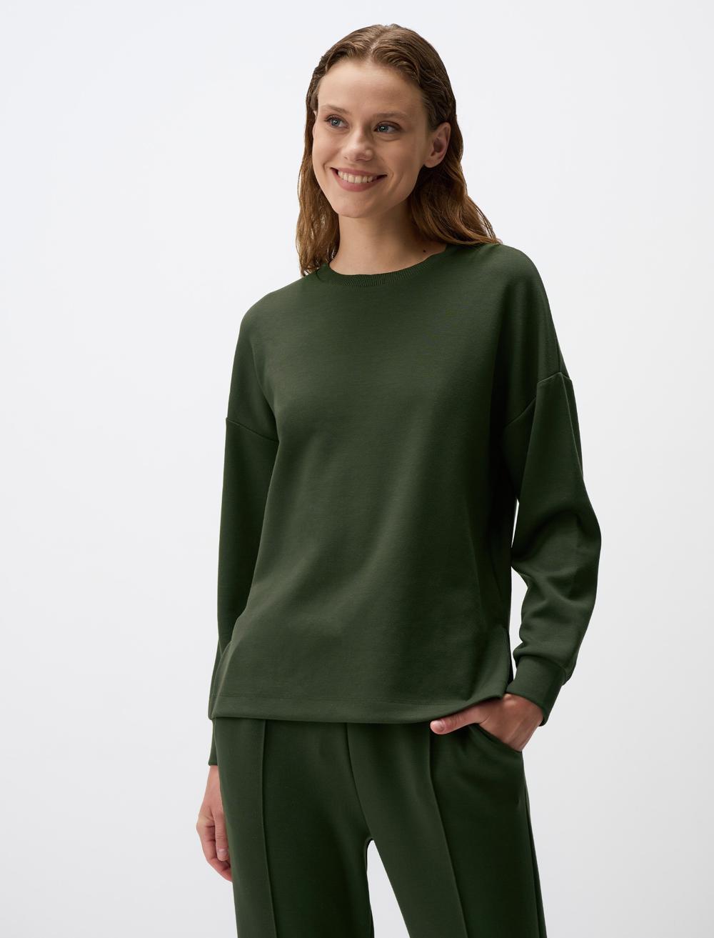Loose Fit Crew Neck Long-Sleeve Sweatshirt - 24SSWEDENV2