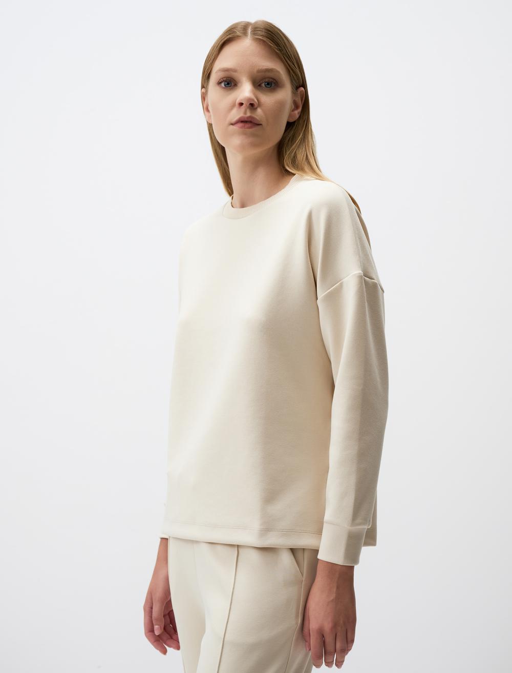 Crew Neck Long Sleeved Oversized Sweatshirt