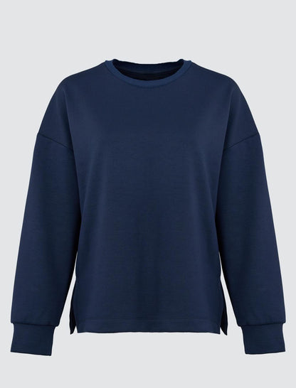 Crew Neck Long Sleeved Oversized Sweatshirt