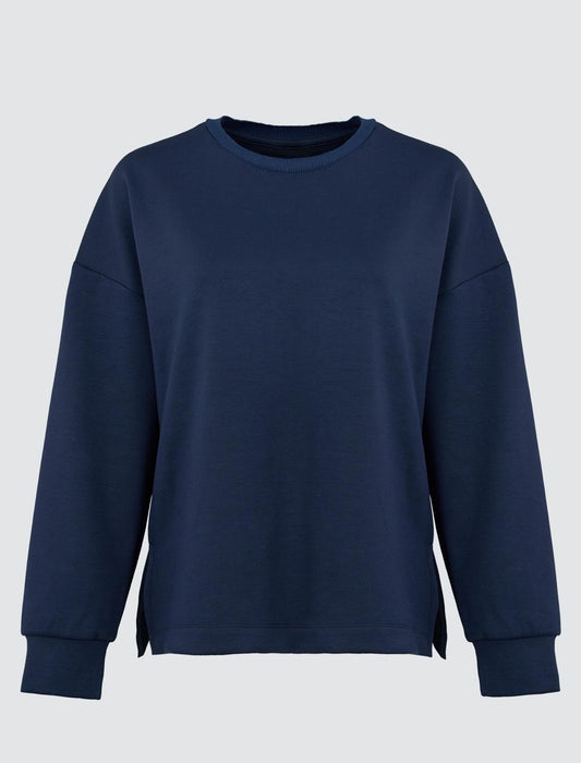 Crew Neck Long Sleeved Oversized Sweatshirt