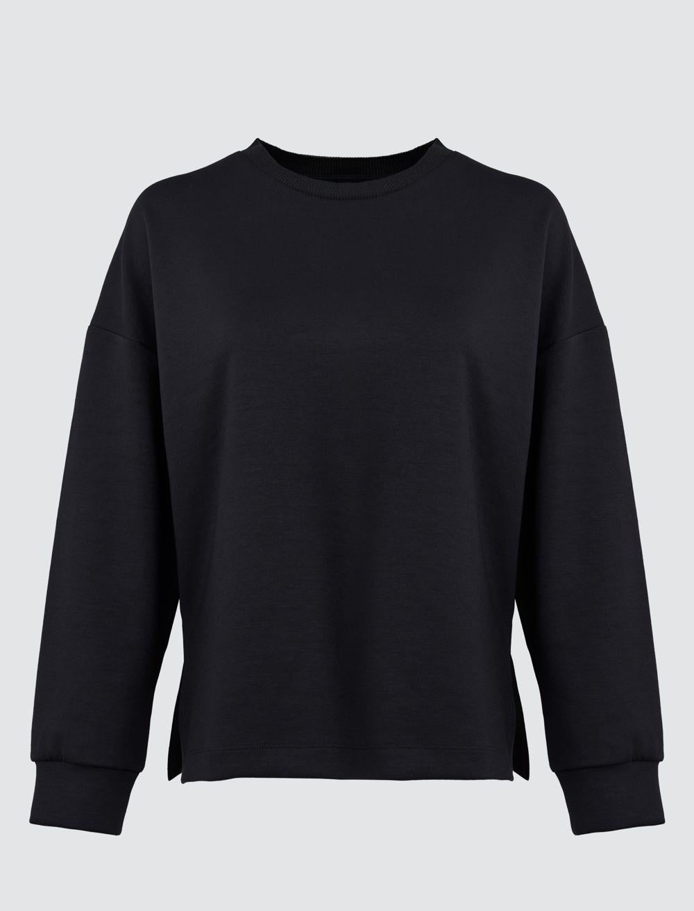 Crew Neck Long Sleeved Oversized Sweatshirt