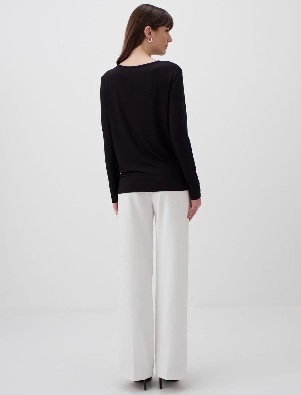 Long Sleeve Shirred Detailed Elegant Blouse - 23WB024027