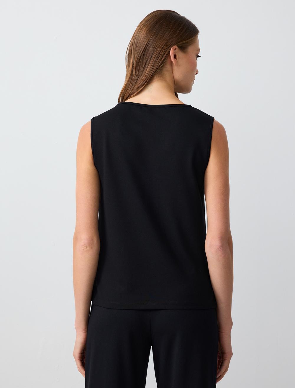 Off-The-Shoulder Sleeveless-Sleeve Blouse - 5SW033220