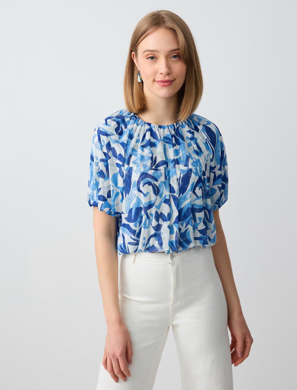 Crew Neck Blouse - 5SW033888