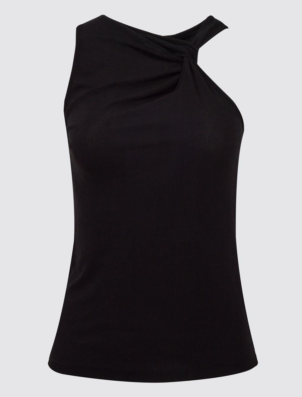 Slim Fit Sleeveless-Sleeve Blouse - 5SW034546