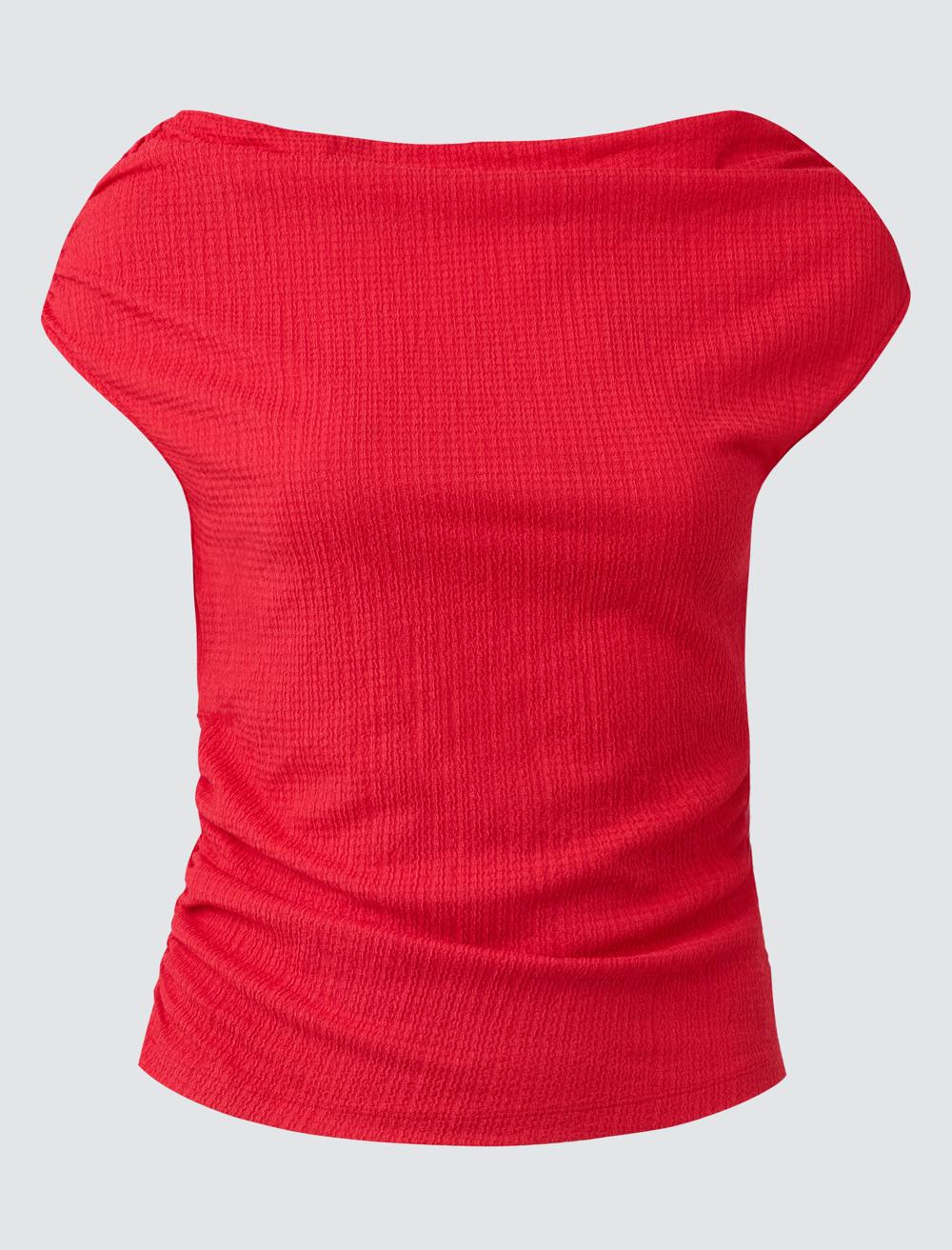 Off-The-Shoulder Sleeveless-Sleeve Blouse - 5SW035268