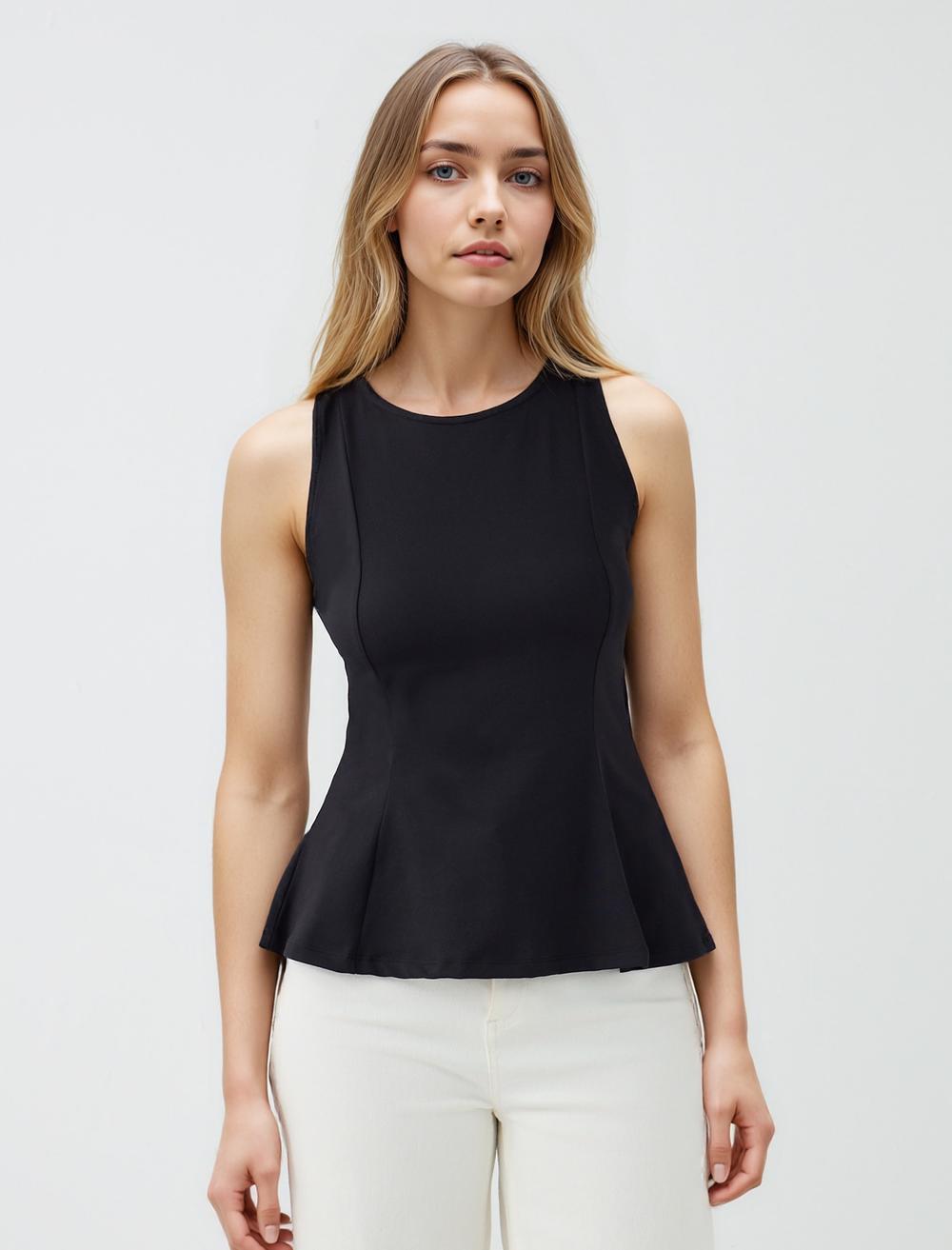 Sleeveless-Sleeve Blouse - 5SW035310