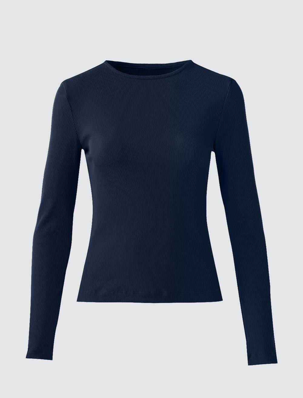 Slim Fit Off-The-Shoulder Long-Sleeve Blouse - 5WW034949