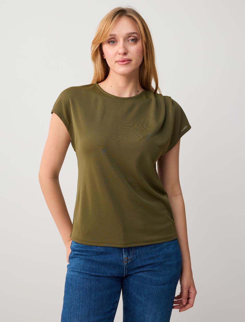 Long Sleeve Polyester Blouse - 6SW035479