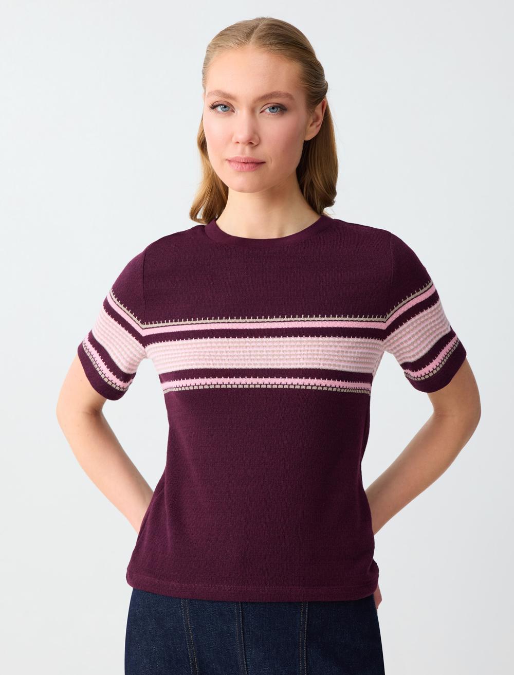 Ss Crew-neck Patterned - Clarroo