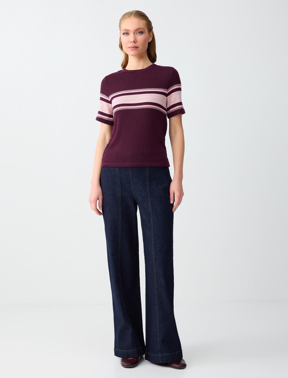 Ss Crew-neck Patterned - Clarroo