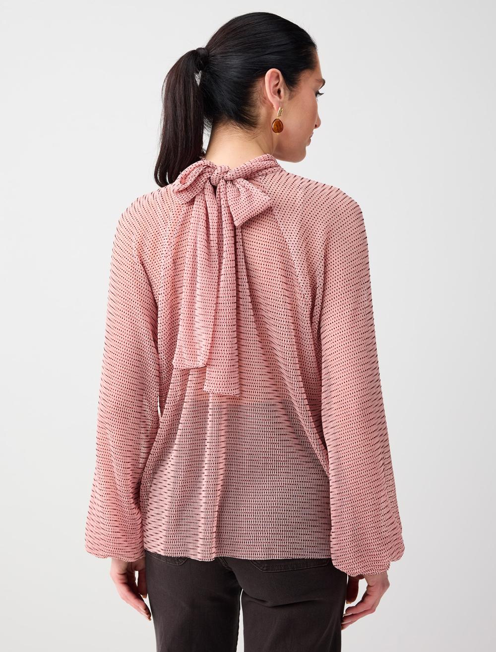 Relaxed Fit Long Sleeve Blouse - 6SW035736
