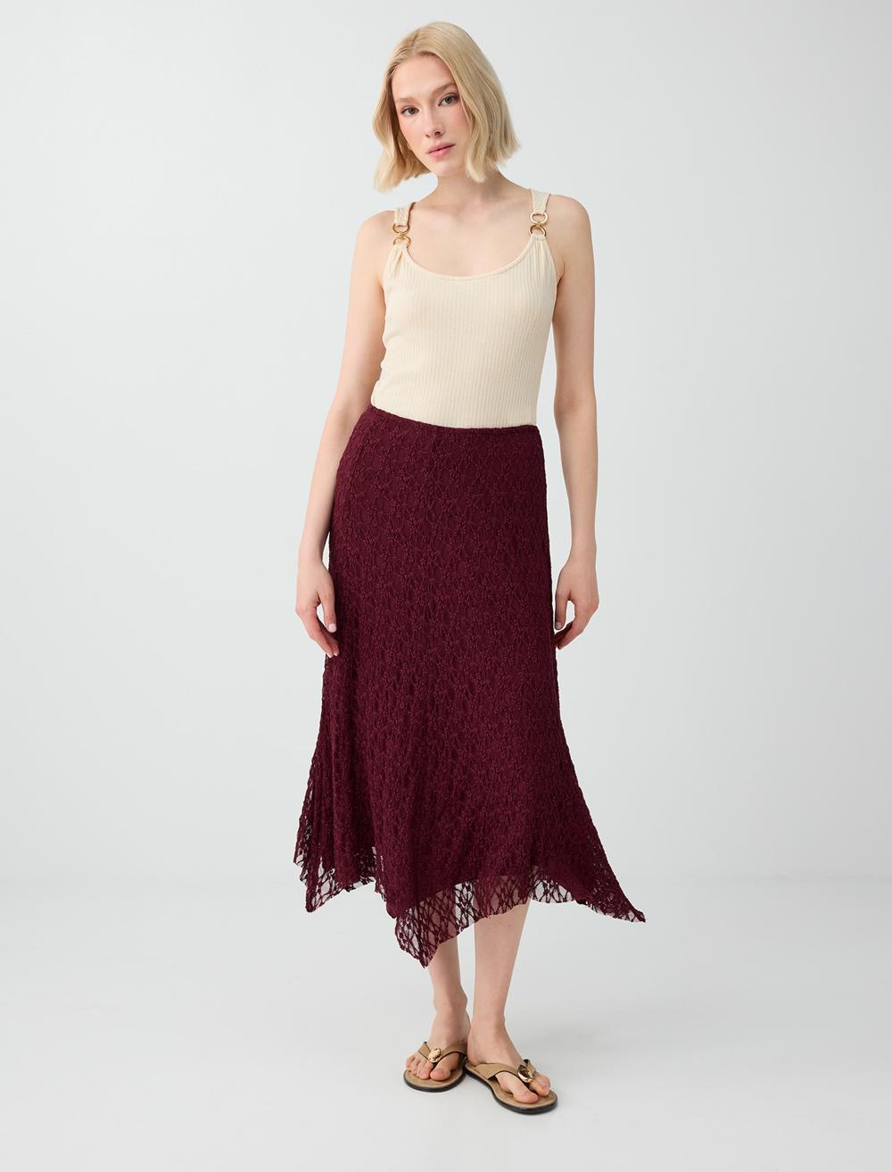 Normal Fit Scoop Neck Sleeveless Blouse - Ecru - 6SW037480114