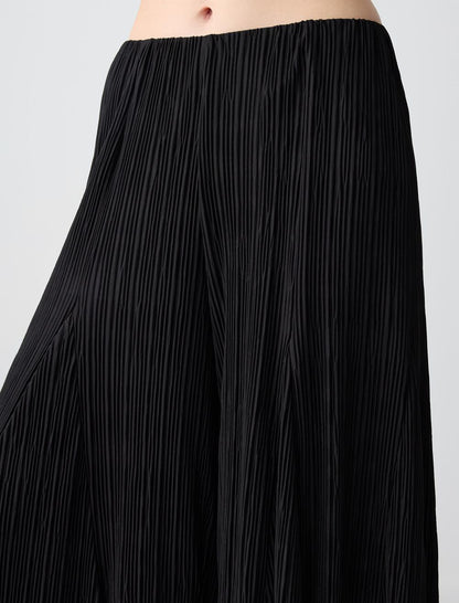 Wide Leg High Waist Relaxed Fit Knitted Pants