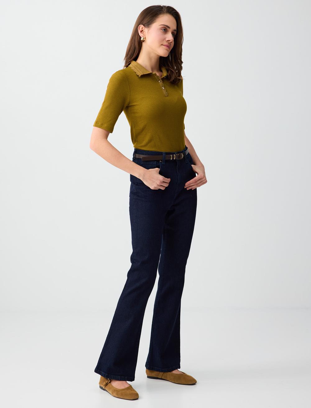 Normal Fit Trousers - Brown - 6SW185663986