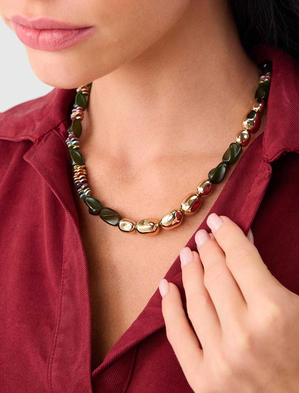 Necklace - Khaki - 6SW428218312