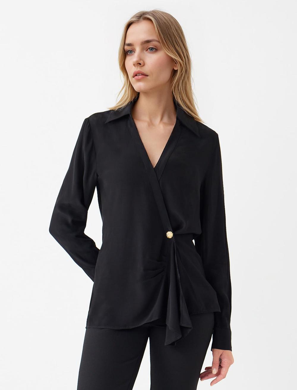 Loose Fit Long-Sleeve Shirt - 5WW085272