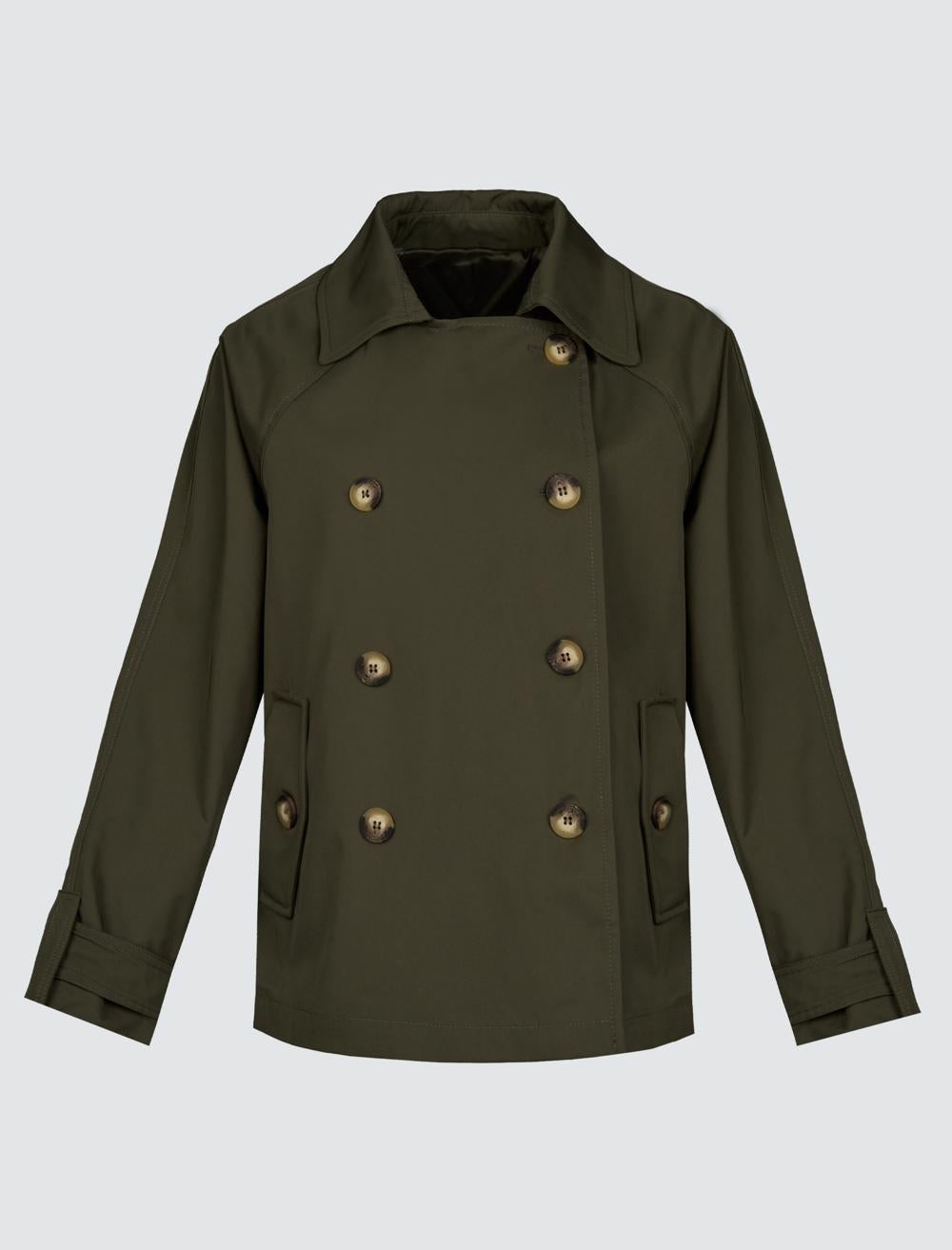 Cache-Coeur Long-Sleeve Trenchcoat - 24WU150002