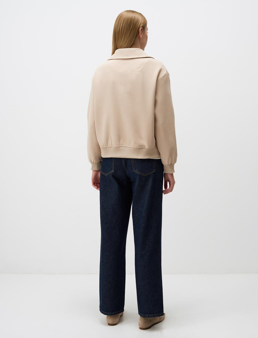 Long-Sleeve Jacket - Beige - 4WW010905130