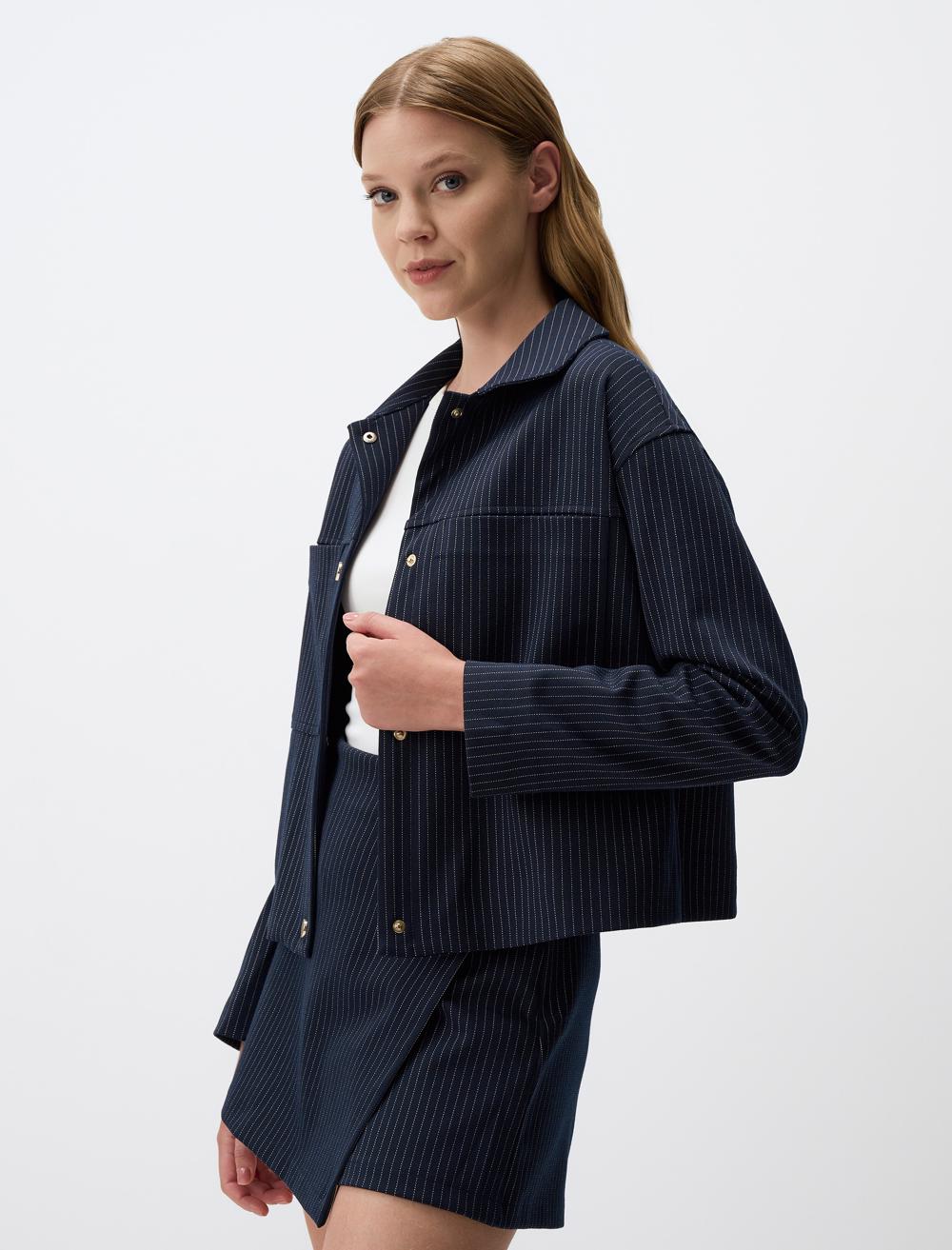 Long-Sleeve Jacket - Dark Blue - 4WW010917494