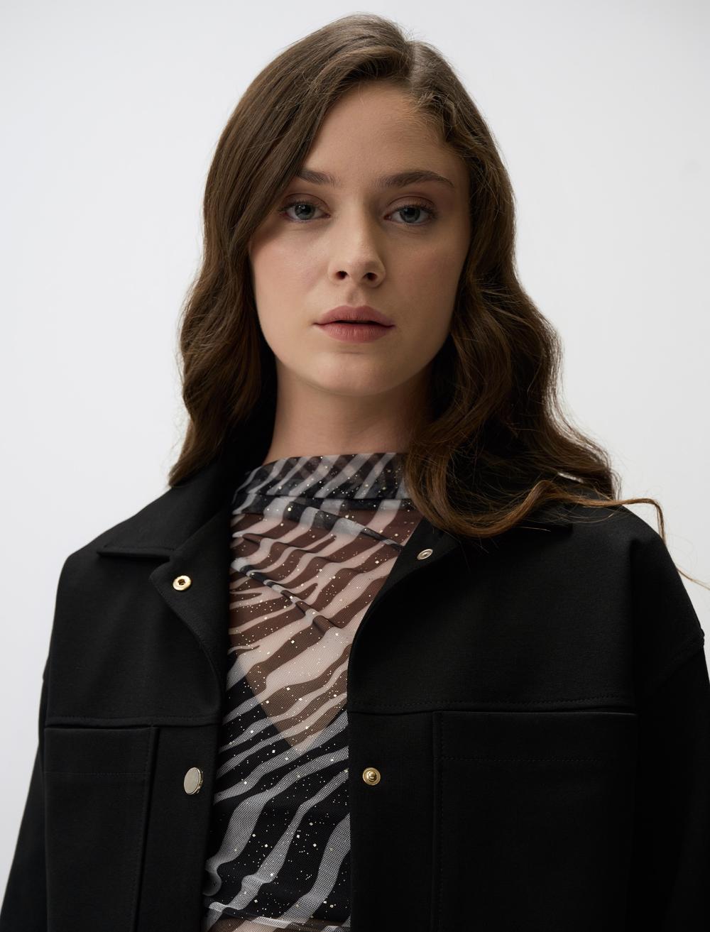 Long-Sleeve Jacket - Black - 4WW020906900