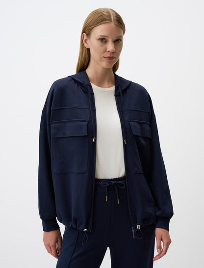 Long Sleeved Hooded Pocket Jacket