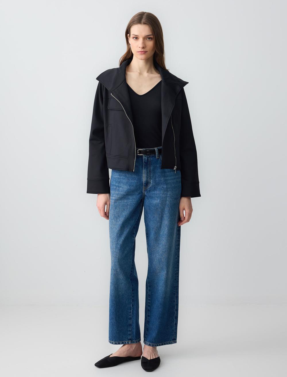 Long-Sleeve Jacket - Black - 5SW053169900
