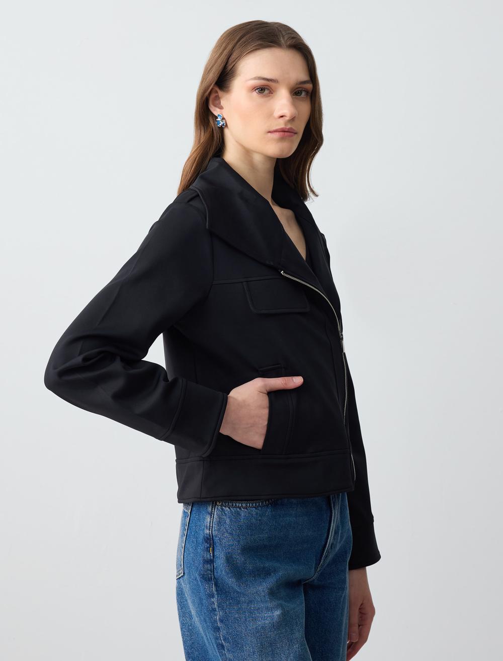 Long-Sleeve Jacket - Black - 5SW053169900