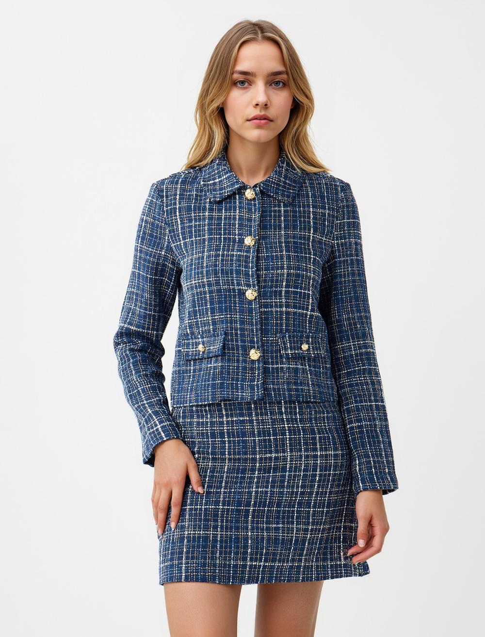 Slim Fit Shirt Collar Long-Sleeve Jacket - 5WW054867