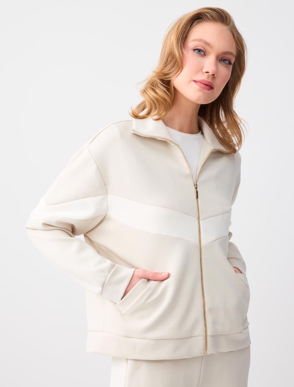 Relaxed Fit Modal Knit Jacket - 6SW055651