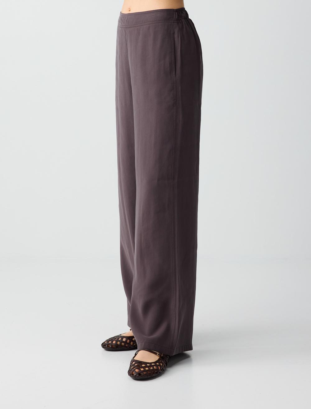 Normal Fit Trousers - Brown - 6SW185654803