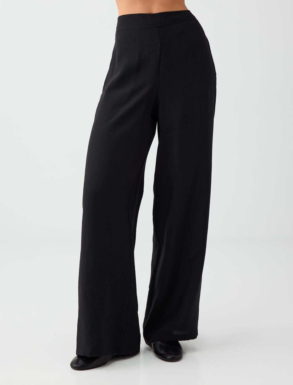 Normal Fit Trousers - Black - 6SW185654900