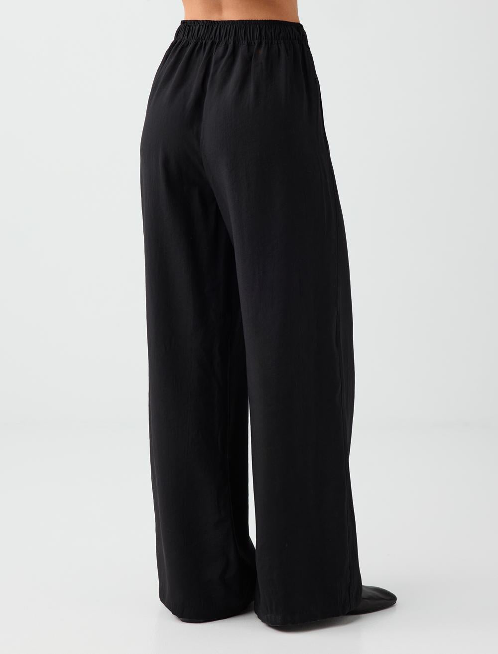 Normal Fit Trousers - Black - 6SW185654900
