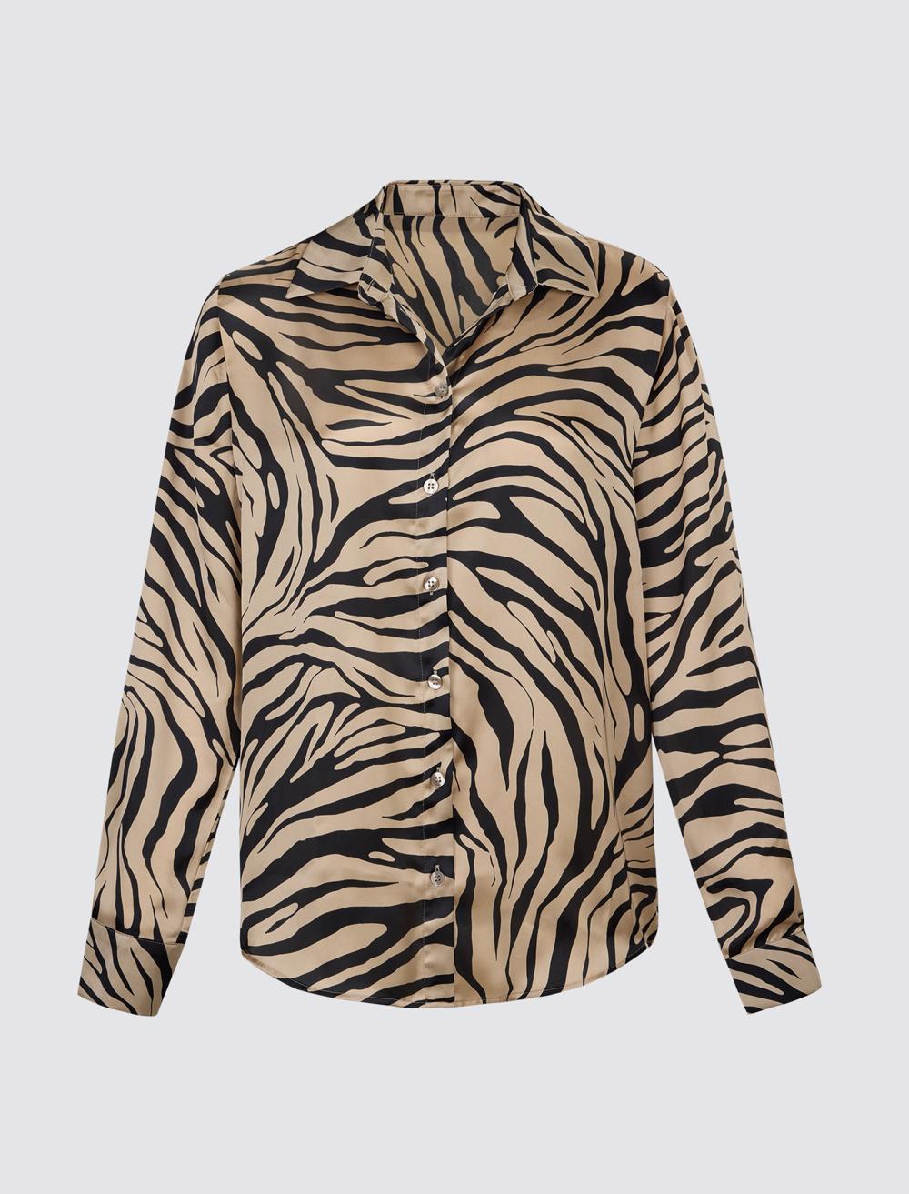 Shirt Collar Long-Sleeve Shirt - 5SW083033