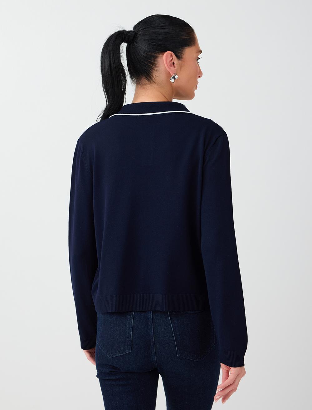 Polo Shirt Pullover - Dark Blue