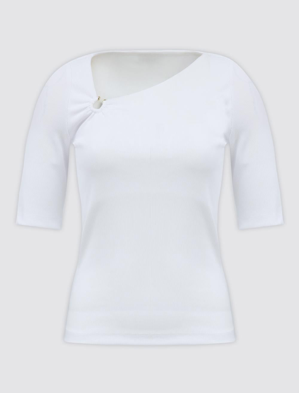 Slim Fit Blouse - White - 5SW033598100
